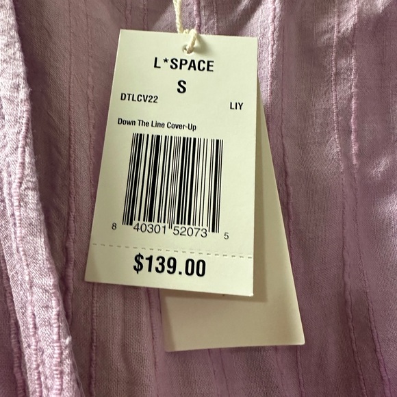 NWT L Space Cover Up Down the Line Lilac - Picture 4 of 7
